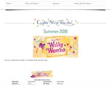 Tablet Screenshot of centerstagetheatrekalamazoo.com